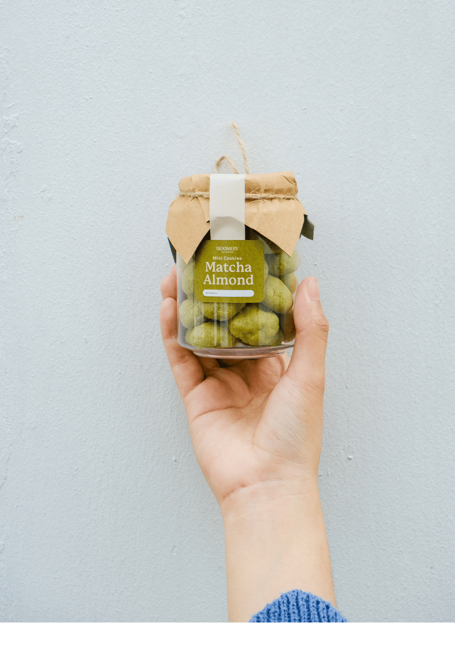 Matcha Almond Cookies